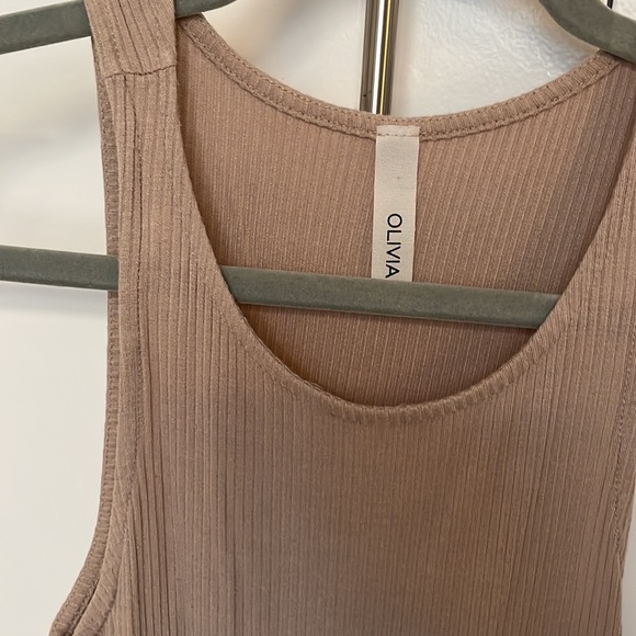 Olivia - Taupe Tank Bodysuit - Picture 2 of 2
